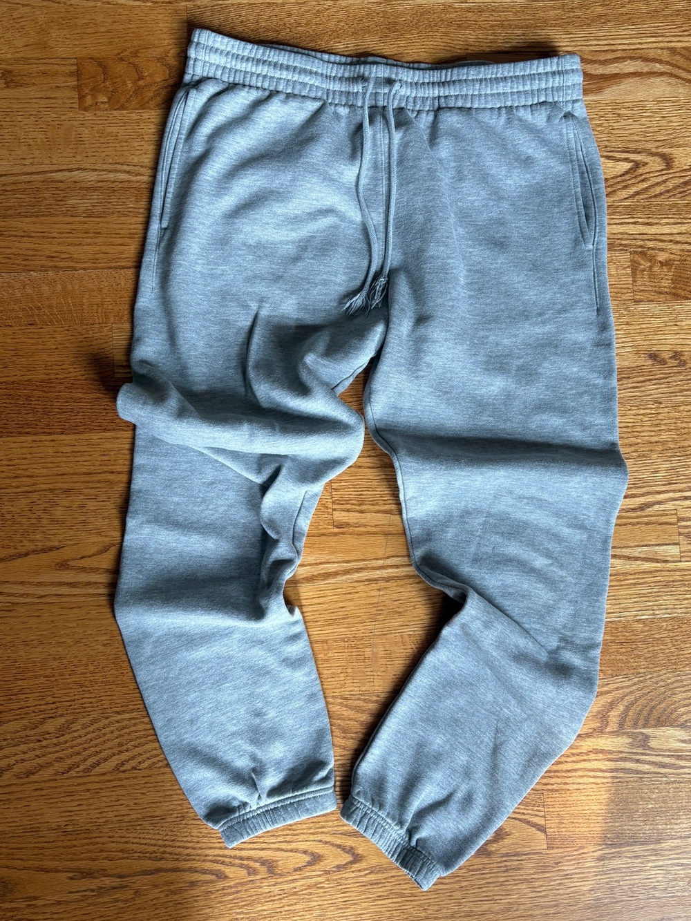 PacSun Light Gray Fleece Joggers - Classic Casual Fit L Large